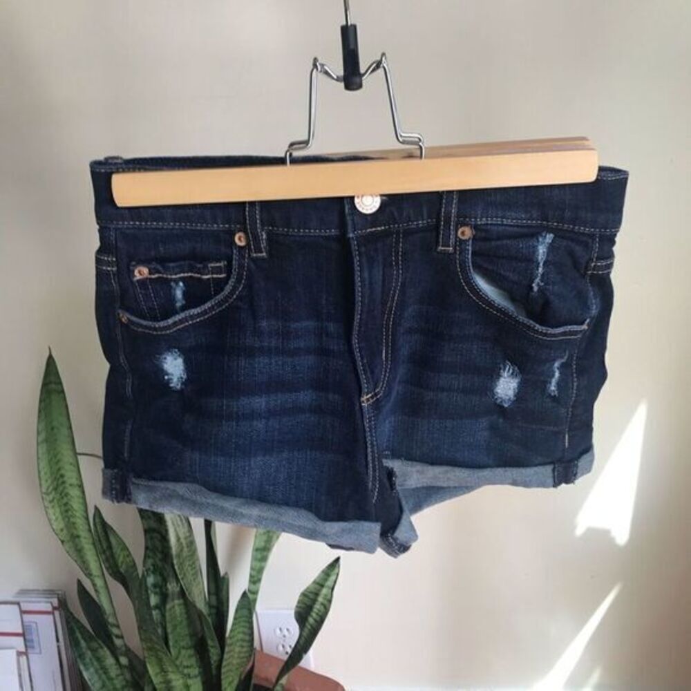 Garage Retro High Waist Dark Wash Short